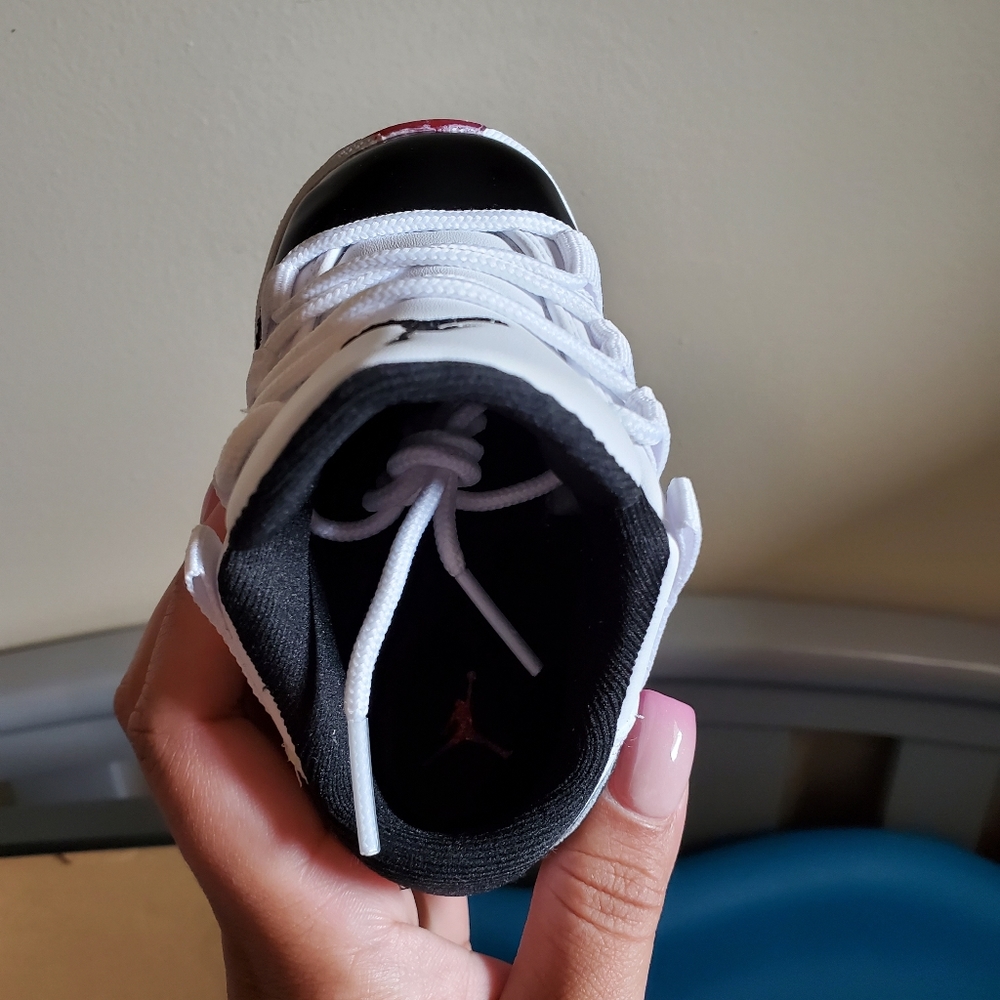 Sold out Toddler size 4 low top Jordan's bred